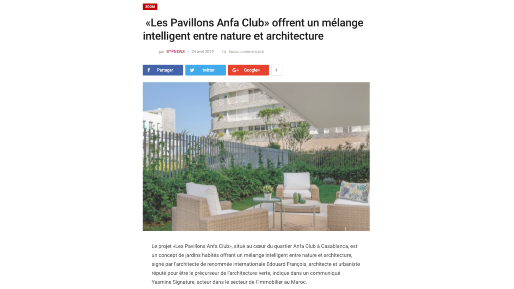 Yasmine Signature dévoile Les Pavillons Anfa Club