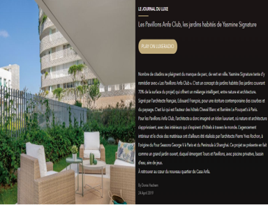 Yasmine Signature dévoile Les Pavillons Anfa Club