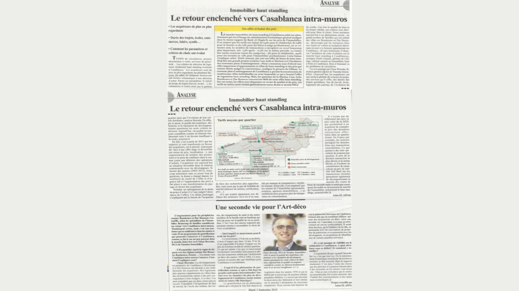 Yasmine Immobilier dans le secteur